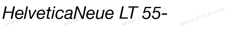 HelveticaNeue LT 55字体转换